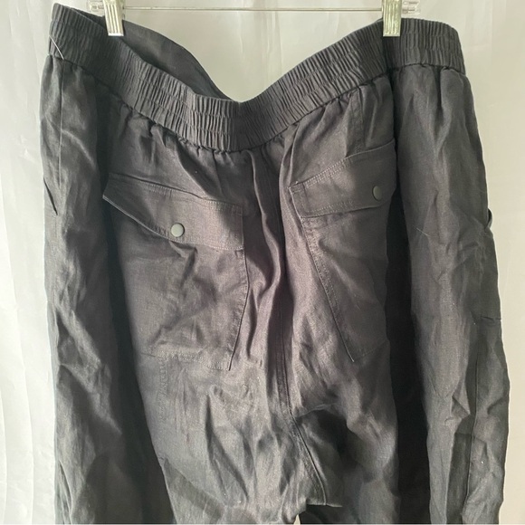NWT Athleta Cabo Retreat Linen Pant Black size 26 - Picture 9 of 9